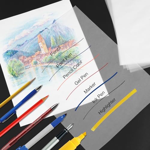 120 Sheets Tracing Paper for Drawing, 8.5”x 11” Trace Paper, Translucent Vellum Paper Tracing Paper Pad, Tracing Pad for Sketching, Preliminary Drawing, Overlaying Images Tracing - size: 8.5”x 11”（120 Sheets）