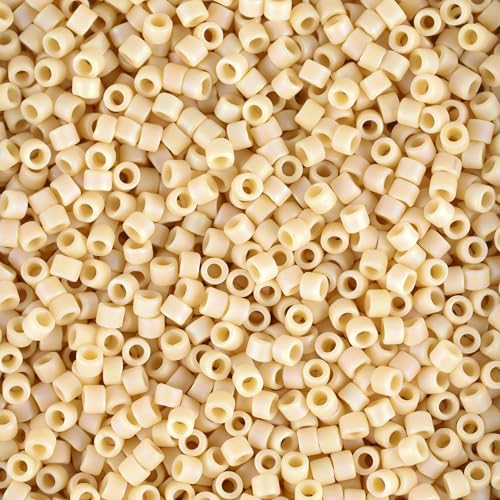 Miyuki Delica Seed Beads - color: DB1591 - Matte Opaque Pear AB
