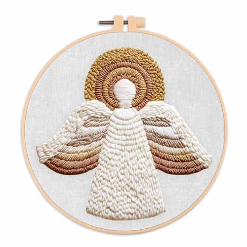 Nativity Cross Stitch Kit, Hand Embroidery Kit for Adults Christmas Decor - color: fugu-1