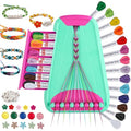 Maynacs Friendship Bracelet Making Kit for Girls 8-12, 28 Pre-Cut Threads - color: Green/Rose