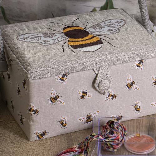 Hobby Gift Medium Sewing Box Organiser - color: Bees