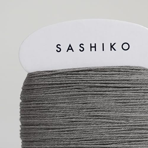 DARUMA Sashiko Thread Card Rolls Set of 3 (32.8 Yards x3) - Sewing & Embroidery, Includes Instruction Manual and Gift Packaging (Thick, Grey) - color: Grey, style: Thick