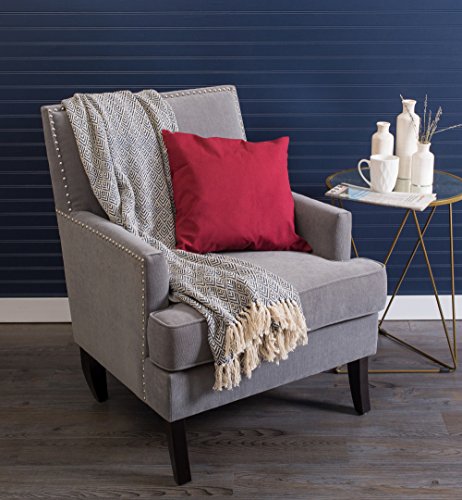 DII Diamond Throw Collection Cotton Woven, 50x60, Nautical Blue - color: Nautical Blue