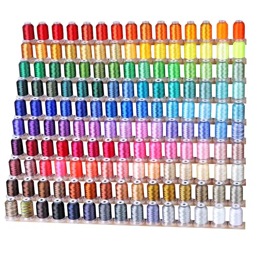 New brothread Mega Kit 150 Colors Embroidery Machine Thread 500M/550YD - color: 150Colors×500M