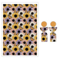 Polymer Clay Transfer Paper, 10 Pcs Sunflowers Pattern Shape Water Soluble Transfer Sheet for Polymer Clay Earrings Jewelry Making Disposable Stickers DIY Crafts 5.82X3.93 inch - color: Sunflowers