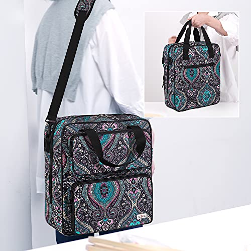 LoDrid Embroidery Storage Bag, Portable Embroidery Project Carry Case,Totem