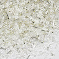 100g Mix Glass Tube Beads Bugle Beads,3800+pcs Glass Bulk Spacer Multi Size 2-6mm Kit for Jewelry Making DIY Craft Bracelets Necklace Earring Making (White Mixed) - color: White Mixed, size: 2-6mm