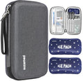suzamed Insulin Cooler Travel Case, 2x150g Ice Pack TSA Approved, Dark gray - color: Dark gray