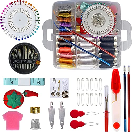 301 Embroidery Floss Set Including Cross Stitch Threads Friendship Bracelet String with 5-Tier Transparent Box, Floss Bobbins and Cross Stitch Kits - size: 5-Tier box