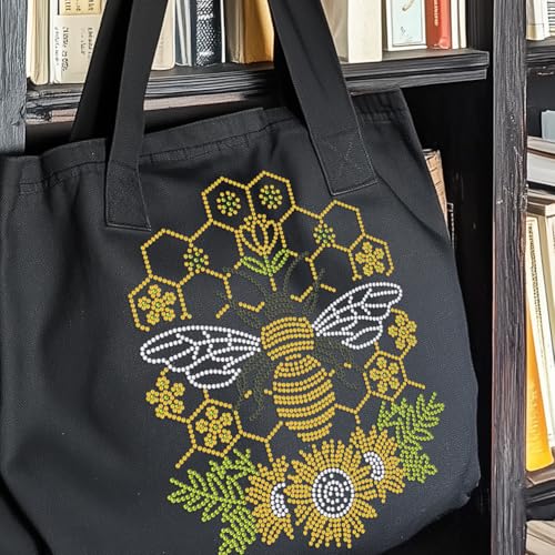 1 Pc Bee Pattern Rhinestone Iron on Hotfix Transfer Decal, Bling DIY Patch Clothing Repair Applique T-Shirt Vest Shoes Hat Jacket Decor Clothing DIY Accessories - style: Bee