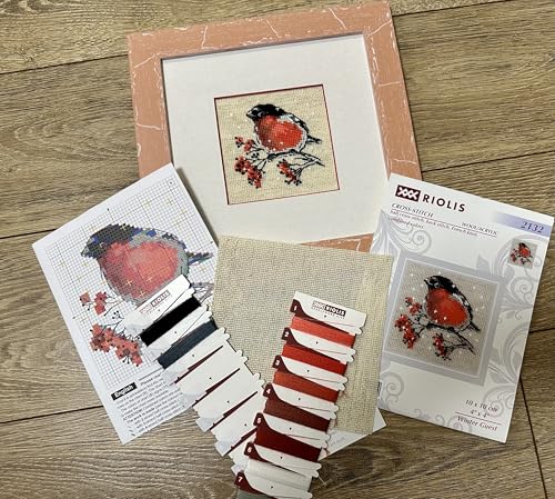 RIOLIS 2132 Winter Guest Counted Cross Stitch Kit 4 x 4 in - style: Winter Guest 2132