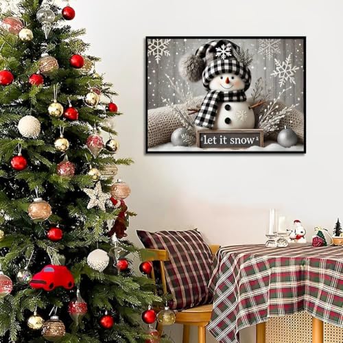 TCDZMYGS Christmas Stamped Cross Stitch Kits for Beginners,12x16in - color: W451-1