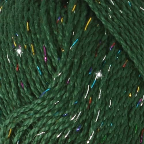 Scheepjes Catona Shine 50g 525-R Fir Rainbow Cotton Metallic Thread - color: 525-R Fir - Rainbow