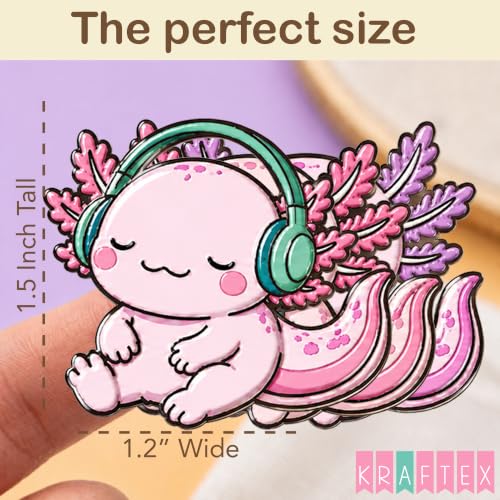 Kraftex Magnetic Needle Minder. Needleminder for Embroidery & Sewing. Cute Needlepoint Accessories. Magnetic Needle Holder for Cross Stitch. Cute Magnet Pin Gift - color: Axolotls