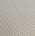 19" x 28" 14CT Counted Cotton Aida Cloth Cross Stitch Fabric (Cream) - color: Cream