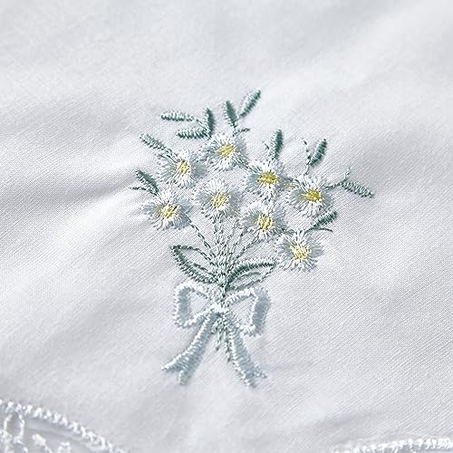 RDS HANKYTEX Cotton Embroidery Ladies' Handkerchiefs Lace Set of 6 - style: 9