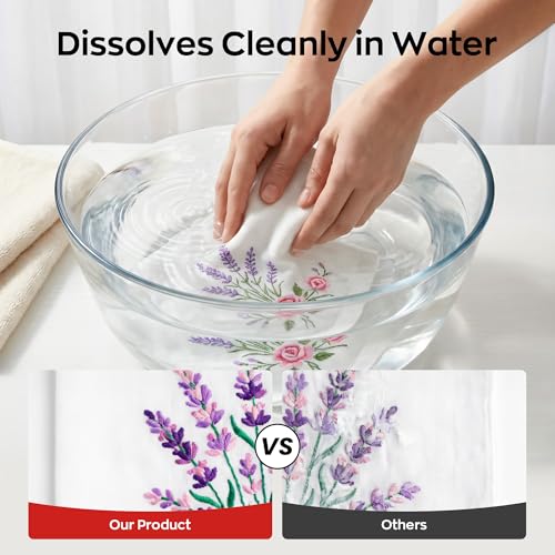 Poolin Printable Water Soluble Stabilizer for Embroidery, 8.5 x 11 Inch - size: 10pcs 8.5”x11”