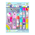 Hello Kitty Keychain Lip Balm Set, 7-Piece Plant-Based, Ages 3+ - color: Hello Kitty and Friends