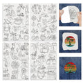 INFUNLY Beach Themed Water Soluble Embroidery Patterns Coconut Tree Submarine Rudder Wash Away Stabilizer for Embroidery Lemon Juice Car Lighthouse Hand Sewing Stabilizers for Hand Sewing Lovers - color: Summer Beach