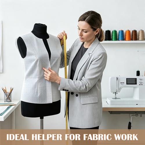 47 Inches X 5 Yards Non Woven Precut Pattern Paper for Sewing Dotted Tracing Paper Crafting Spaced Every Inch Marking Sewing Paper for Dressmaking Drawing - size: 5 Yards