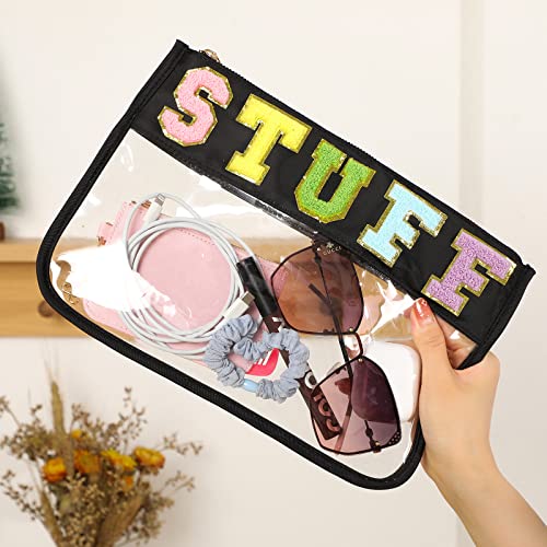 DYSHAYEN Clear Snacks Bag for Travel - color: Black-Stuff