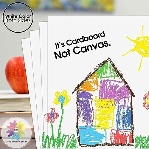 Mat Board Center 4x6 Backing Boards, 10 Pack White Backboards for Frames - size: 4x6