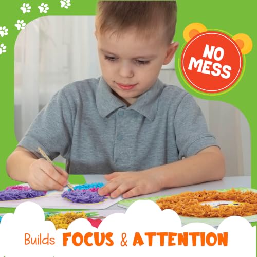 jackinthebox Poke Art Animals Crafts Kits for Kids, Boys & Girls, Ages 4-8 - style: Animals