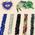 2000pcs Glass Bugle Beads, Tube Beads Bulk, Mini Long Tiny Small Waist Loose Spacer Embroidery Beaded for Bracelets Jewelry Making Sewing, Crafts, 2×6mm, Lake Blue - color: Lake Blue