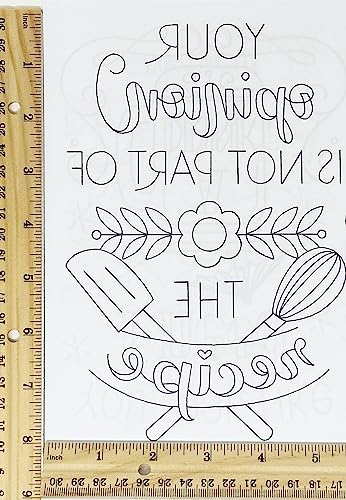 Aunt Martha's 414 Kitchen Humor Embroidery Transfer Pattern Book, Over 15 Iron On Patterns