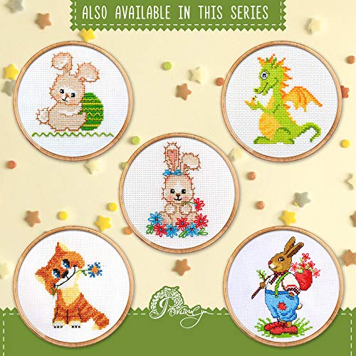 Povitrulya Princess Snake' Cross Stitch Kit with Counted Pattern - color: Snake
