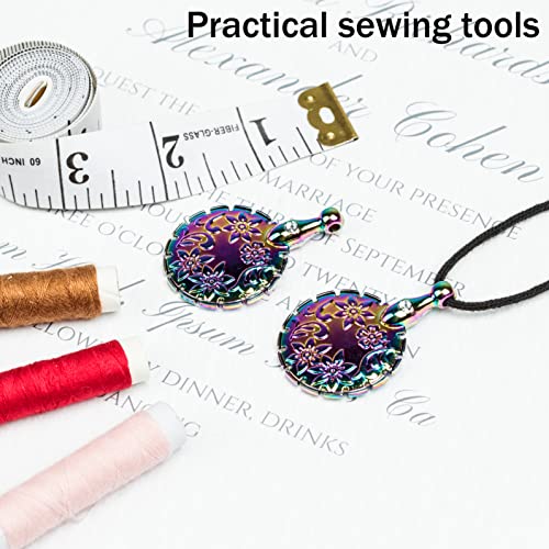J.CARP 2Pcs Yarn Cutter Pendants, Gold Metal Thread Cutter Pendant for DIY Sewing Tools - color: Dazzle color