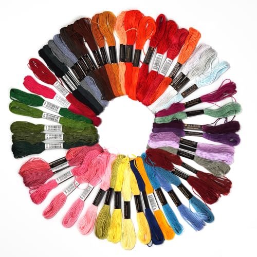 Friendship Bracelet String 36 Rainbow Color Skeins, Embroidery Floss Cross Stitch Embroidery Thread Floss Bracelet Making Yarn, Craft Floss - color: 36 Color