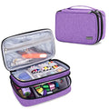 Luxja Double-Layer Sewing Organizer, Purple - color: Purple