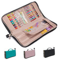 MYBAGZING Crochet Hook Case Organizer, Knitting Needle Case up to 14 Inches - color: Teal, size: 14 Inches