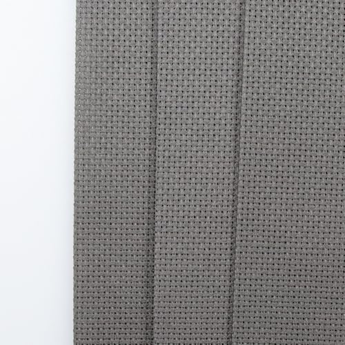 KCS 3 pc of 12" x 18"(30cmx45cm) Counted Cotton Aida Cloth Cross Stitch Fabric (Dark Grey,16CT) - color: Dark Grey, size: 16CT