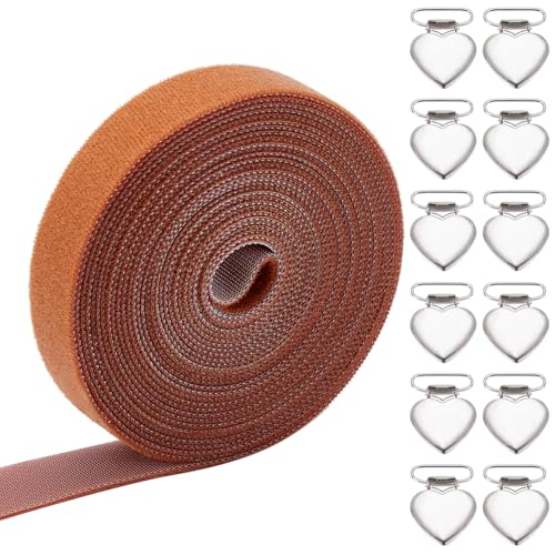 FREEBLOSS 12Pcs Canvas Stretch Clip for Cross Stitch Universal Cross Stitch Side Clip Hand Embroidery Scroll Rod Side Tension Clip Needlepoint Stretcher Bars Tension Clip for Needlework Supplies