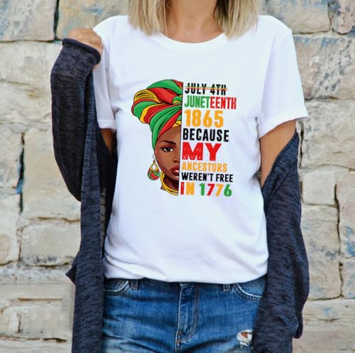 4 Packs Black History Month Iron on Transfer Patches: Juneteenth Heat Transfer Vinyl Decals 1865 Freedom Day Black Women Lettering Waterproof DTF Ready to Press Appliques for T-Shirt Jacket Backpack - style: Juneteenth B