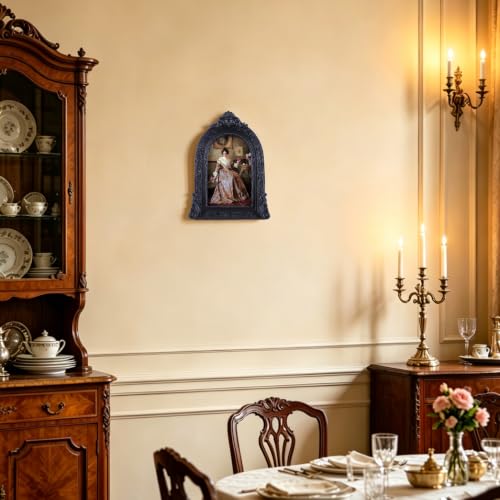 Vintage Picture Frames 4x6 Ornate Black Antique Picture Frames for Wall and Tabletop Vintage Photo Frame Victorian Home Decor Gallery Wall Decor in Arch Shape - color: Black, size: 4x6