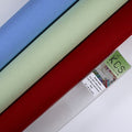 KCS 3 pc of 15" x 18" Counted Cross Stitch Cotton Aida Cloth Needlework Fabric,14CT,Light Blue+Light Green+Red - color: Light Blue+light Green+red, size: 14CT