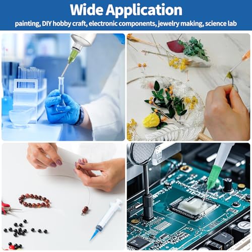 136Pcs 4 Style Blunt Tip Dispensing Needles Assortment Set, All Gauge Stainless Steel Syringe Needles for Refilling Liquid Inks Glue Applicator, Christmas Crafts Supplies