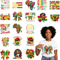 20 Sheets Juneteenth Iron on Transfers for T-Shirts - color: Black Women