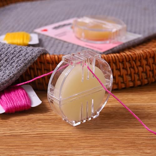 JuxLux 7 Pack Embroidery Floss Organizer Set, 6 Colorful Cross Stitch Threads Organizer Card & Thread Wax Conditioner for Cross Stitch Friendship Bracelet String