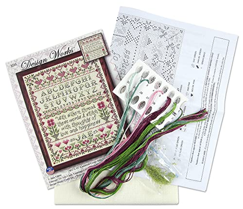 Design Works Crafts Stitcher's Sampler Counted Cross Stitch Kit, Ivory, Pest Repeller v.78