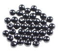 AD Beads Natural Gemstone 8mm Round Loose Beads Big Hole 2.5mm Sized 40pcs (Black Onyx) - color: Black Onyx