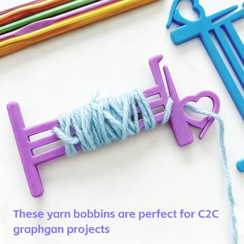 8Pcs Large Crochet Bobbins-4 Inch Thread Bobbins to Prevent Tangles