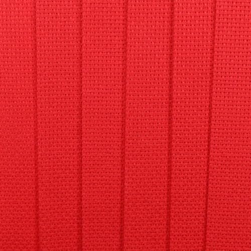 KCS 4/6 pc of 12" x 18" 30cmx45cm 16CT Counted Cotton Aida Cloth Cross Stitch Fabric (Red, 6 pc) - color: Red, size: 6 pc