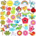 AUGSUN 36Pcs Spring Iron on Patches Garden Embroidered Sew Applique - style: Spring