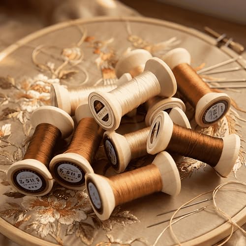 Natural 100% Mulberry Handmade Embroidery Silk Thread Silk Floss (46) - color: 46
