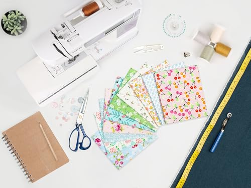Craftido -25 Options- 100% Cotton Quilting Fabric Bundles 10pcs Fat Quarters 18”x21”-Medium Weight 5.2 oz- Soft Cotton for Quilting, Sewing Project, Patchwork, DIY Crafts - Sweet - color: Sweet