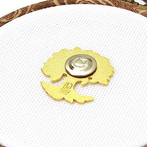 Awesome Pattern Studio Needle Minder Set - Tree of Life Magnetic Needle Minder + 2 Needle Threaders. Enamel Pin for Cross Stitch, Embroidery and Craft - size: TreeOfLife Set #1